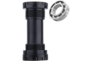 CYCLALON Eje de pedalier MTB BB91, BB92 y BB86 Universal Compatible XTR Deore XT SLX Saint, FC-M9100, FC-M9000, FC-M9020, FC-M8100, FC-M8000, FC-M785, FC-M7100, FC-M7000, FC-M675, FC-M6100 (Negro)