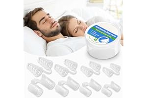 YALISITE Dilatateur Nasal Dispositif, Ecarteur Nasal Anti Ronflement Efficace, Anti Ronflement Pince-Nez, Deux Types de Doux et Dur, 4 Tailles Chacun (Blanc)