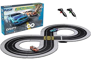 Scalextric Set di piste da corsa per bambini, Drift 360 Cars Speed Track, piste elettriche per ragazzi e ragazze 5+, piste da corsa con slot car, in scala 1:32, mini set da corsa per auto, regali di
