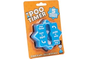 Boxer Gifts Poo Timer Funny Birthday Gift for Men, Dad or Husband – Joke Bathroom Timer, Novelty Stocking Filler, Blue