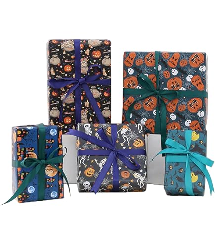 Ghost Wrapping Paper For Halloween, Cute Gift Wrap Paper For Kids - View #6