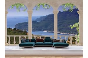 Oedim Vinilo Adhesivo Paisaje Vistas Costeras, Decorativo para Paredes