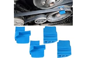 DHISPERARES 4 Stück Demontage Montage Werkzeuge, V-Förmiger Elastischer Kunststoff-Autoklebe-Rippengurt Auto Riemen Entfernen/Installation, Stretch-Sitzgurt Keilriemen Werkzeug für Pkw, Lkw und Transporter