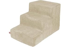 BOUTIQUE ZOO Dog Stairs in 3 Sizes and 12 Colours, Cat Stairs / Pet Stairs, for Bed and Car