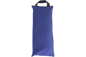 Yoga-Mad Shingle Yoga Sand Bag | Cotton Cover | 42cm x 18cm | Durable Carry Handle | Deepens Yoga Asanas & Enhance Stretches