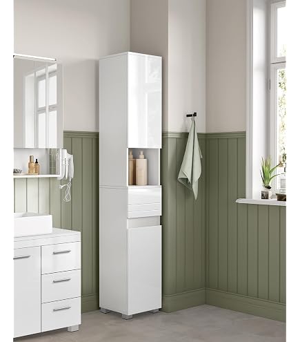 IKEA NYSJÖN high Cabinet, 30x190 cm, White : Amazon.co.uk: Home