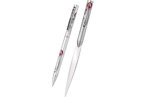 SEA GEMS Set con penna e tagliacarte Mackintosh Design con Rosa & Foglie - in confezione regalo