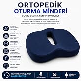 Viscora Ortopedik Oturma Minderi &ndash; Hafızalı Visco K&ouml;p&uuml;k Kuyruk Sokumu Destek Yastığı, Uzun S&uuml;reli Oturuşlar İ&ccedil;in Ergonomik Of