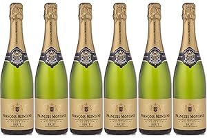 Francois Montand Sparkling Wine - Traditional Method - Blanc de Blancs Brut - France (6 x 0.75 L)