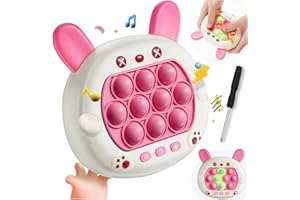 TEKXDD Quick Push Bubble Fidget Toys, Bubble Pop Games for Kids, Jeu Fidget Électronique, Puzzle Game Machine, Jeu Electricite pour Enfants et Adultes, Push Pop Bubble Game Lumineux Puzzle Bop It