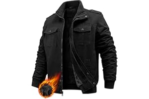 PASUDA Veste Homme Polaire Vestes Cargo Hiver Manteau Coton Chaud Épaisse avec Zippée Blouson Militaire Manteaux Thermique Coupe-Vent Casual Travail avec Poches