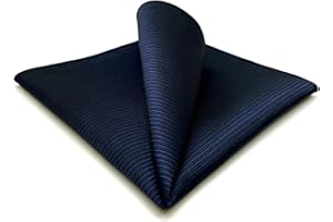 S&W SHLAX&WING Pañuelos de Bolsillo para Hombres Color Sólido Azul Verde Amarillo XL para Boda