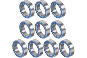 QUARKZMAN 6700-2RS 10 x 15 x 4 mm kullager x 10 st kromstål dubbelförseglad för maskiner verktyg gör-det-själv-projekt