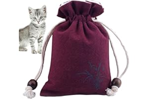 Biniveil 1pieces Small Bag For Pet Ashes | Memorial Dog Pouches | Drawstring Design | Puppy Pet Ashes Pouch | Cremation Bag | For Large Cat, Loved Person, Puppy | 10 * 13 * 1cm
