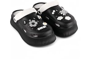 CHILLIFE Sabots à plateforme pour femme avec breloques amovibles, sandales de plage, piscine et jardin, été – Fabriqué au Portugal