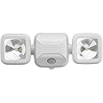 Mr. Beams High Performance Wireless Battery Powered Motion Sensing LED Dual Head Security Spotlight, Plastic, White, 500 lm