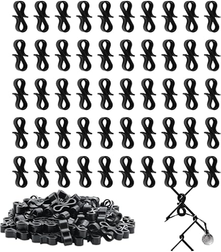 HIQE-FL 120 Pièces Crochets De Gouttière En Plastique,Suspension