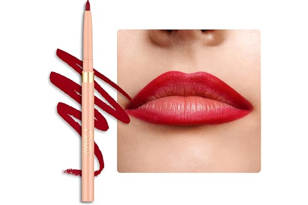 OULAC Crayon à Lèvres Mat Waterproof, Rouge Lipliner Anti-salissures Tient 12 Heures+, Très Pigmenté, Souple, Pour des Lèvres Repulpées et Définies, Vegan (07) Cherry