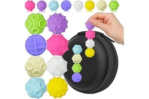 Tangdudu 8 Pezzi Palline Magnetiche Colorate, Pallina Antistress per Adulti, Arcobaleno Palle Sensoriali in Silicone, Palline Magnetiche Fidget Toys, Quiet Desk Giocattoli