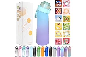 USPER Starter kit con borraccia con olfatto retronasale e pod aromatizzati senza zucchero, borraccia da 650 ml senza BPA, con bicchiere, per attività all’aperto (con 1 pod aromatizzato)