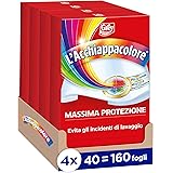 Grey L'Acchiappacolore Fogli Cattura Colore, Evita Incidenti Lavaggio, Confezione da 160 Fogli, 4 X 40