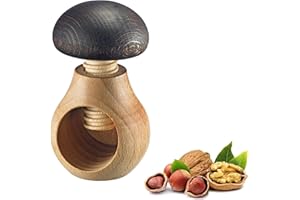 Westmark Casse-Noix, En Forme de Champignon, Hauteur: env. 9,5 cm, Bois de Hêtre, Holzi, 16772270, Marron