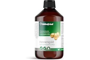 Röhnfried Hennengold 500 ml | Reduce los Huevos Partidos y Come Plumas | apoya el Crecimiento de Plumas y el Vestido de Plumas | para Pollos y Otras Aves de Corral