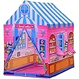 VIDGY Play Tent House for Kids Baby Boy Girl Outdoor and Indoor Play House Castle Theme Light Weight Tent Toys for 5-15 Years Old Kids Children (Candy Shope), Multi Color