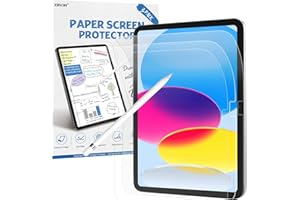 XIRON [3 Pezzi] Effetto Carta Pellicola Protettiva per iPad 10 (10,9 Pollici, Modello 2022, 10ª Generazione), Pellicola di Carta PET Opaca per Disegnare Scrivere, Anti-impronta Anti-riflesso