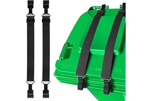MEUNHY 2 PCS Wheelie Bin Locks,Adjustable Double Claw Trash Can Lock Straps for Wheelie Bins,Keep Out Wildlife,Stop Wind or Vandals Tipping,Universal Outdoor Trash Can