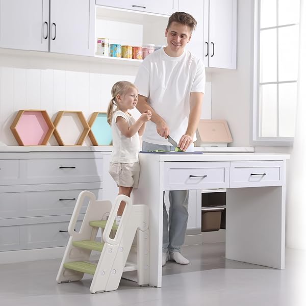 KEWUF Kinder Wasserhahn Extender Mit Temperatursensor - Silikon Aufsatz Für Sicheres Händewaschen