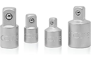 CCLIFE Stecknussadapter Adapter Satz 4tlg Stecknuss-Adapter für Ratschen 1/2" auf 3/8", 3/8" auf 1/4" für Knarren Nuss Steckschlüsseln