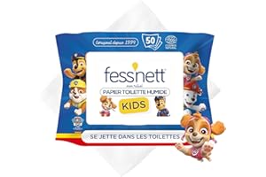 Fess Nett Papier Toilette Humide Kids, 50 Pièces, 1 Unité