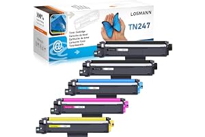 LOSMANN Toner kompatibel för Brother TN-247 TN-243 för Brother MFC-L3770CDW MFC-L3750CDW HL-L3230CDW HL-L3210CW MFC-L3710CW D