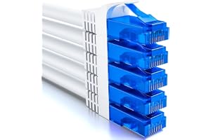deleyCON 0,5m CAT6-Nätverkskabelset U-UTP RJ45, 5 Stycken
