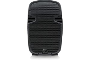Behringer PK115A Active 800 Watt 15" PA Speaker System with Built-in Media Player, Bluetooth* Receiver and Integrated Mixer