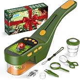 OAEBLLE Insect Trapping Microscope, 2.4" Screen, Children's Toy | 500x Zoom Insect Catcher, 1000mAh Battery, 8 LED Lights, Ca