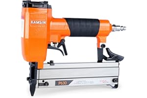 KIMSING KAMSIN P630 Stiftnagler Druckluft Typ 23 (23 Ga), 10-30mm, kopfloser Druckluftstiftnagler mit Sicherheit für Schrank, Holzbearbeitung