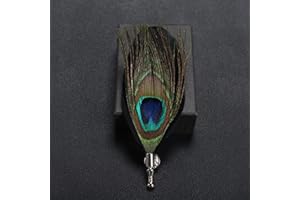 HCMA Klassische Pfauenfeder Brosche Schal Schnalle Anstecknadeln & Broschen Schmuck Brücke Anzug Hochzeit Herren Accessoires