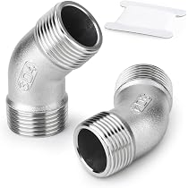 Raccord Mâle 1" BSP En Acier Inox 304 - Union Filetée Pour Eau, Huile, Gaz, Pression Jusqu'à 1.5 MPa - 2