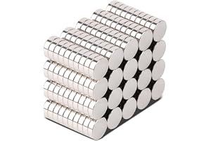 MIN CI 100 stycken minimagneter runda, 8 x 2 mm neodymmagneter starka små, magneter för whiteboard, magneter för magnettavla, anslagstavla, kylskåpsmagneter, platta magneter köp