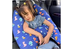 OHAANYY Children's Travel Pillow, Sleeping Pillow for Car, Removable and Washable Cover Made of Soft, Comfortable Cotton