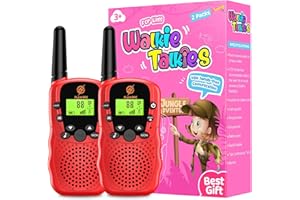 Tesoyzii Mädchen Geschenke 3-12 Jahre, Spielzeug Mädchen 3-12 Jahre Garten Spielzeug Kinder Draußen Walki Talki für Kinder Spielzeug ab 3-12 Jahre Junge Geschenk Kinder 3 4 5 Jahre Mädchen Rot