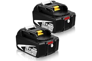 Moticett 2 PCS 18V 5.5Ah Batería de Repuesto para Makita Batería BL1845B BL1845 BL1840B BL1840B BL1840 BL1835B BL1835B BL1835 BL1835 BL1830B BL1830 BL1820B BL1820 Herramienta Eléctrica