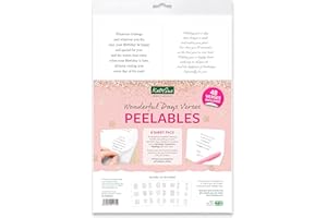 Katy Sue Wonderful Days Peelables Stickers for Card Making. 48 Peelable Verses, Peel Offs & Sentiments for Card Making Supplies from Katy Sue Designs. Sticker Size 99 x 93 MMS or 4 x 3.7 inches