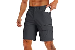 MAGCOMSEN Męskie letnie szorty cargo na co dzień lekkie szybkoschnące odporne na zarysowania bojowe spodenki robocze spodnie