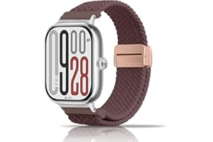 chinbersky Pleciony pasek do Xiaomi Smart Band 8 Pro / 9 Pro / Xiaomi Redmi Watch 5/4, nylonowy, magnetyczny materiał, elastyczny, sportowy, nylonowy, zapasowy pasek dla mężczyzn i kobiet
