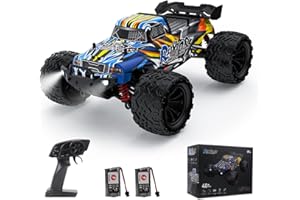 Rhybor 40 Km/h Coche Teledirigido 1:16 Coche RC 4WD Offroad Monster Truck Teledirigido Adulto 2 Baterías con 40 Minutos de Juego 2.4 GHz Coche Radiocontrol Coches Teledirigidos para Niños Adulto