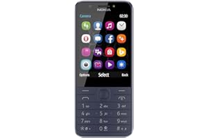 Nokia, all carriers, 230 Smartphone, (7,11 cm (2,8 Zoll), 16MB, 2 Megapixel, Betriebssystem Series 30+, Dual Sim) midnight blau