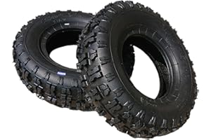 ‎HMPARTS HMParts 2 x Reifen 4.10-6 Kinderquad Schneeräumer Aufsitzmäher Rasentraktor